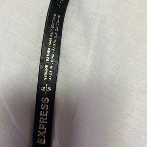 Leopard leather belt